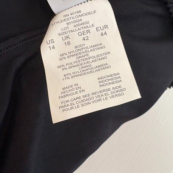 Magicsuit by Miraclesuit Jill Neon Nature Swimsuit 1-PC Black Multi Size 14 NEW - Picture 10 of 10